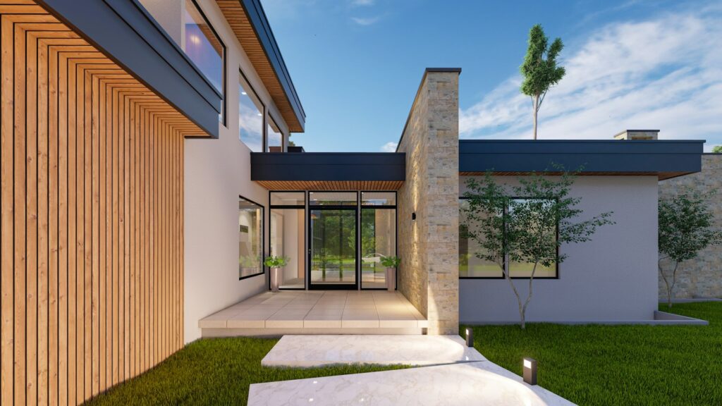 Casa com jardim