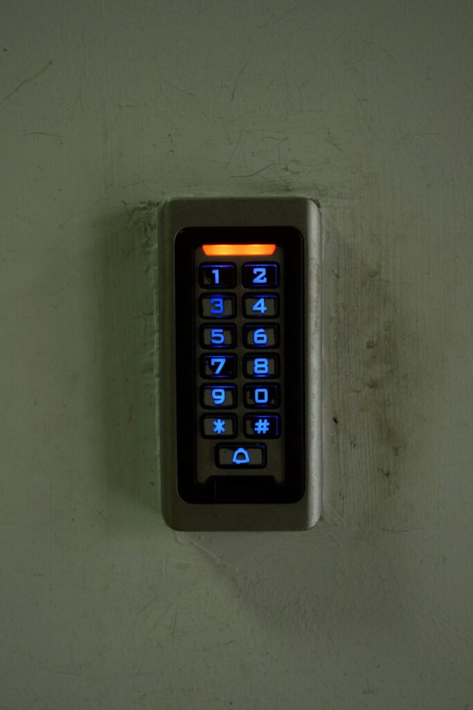 Teclado de controle de acesso