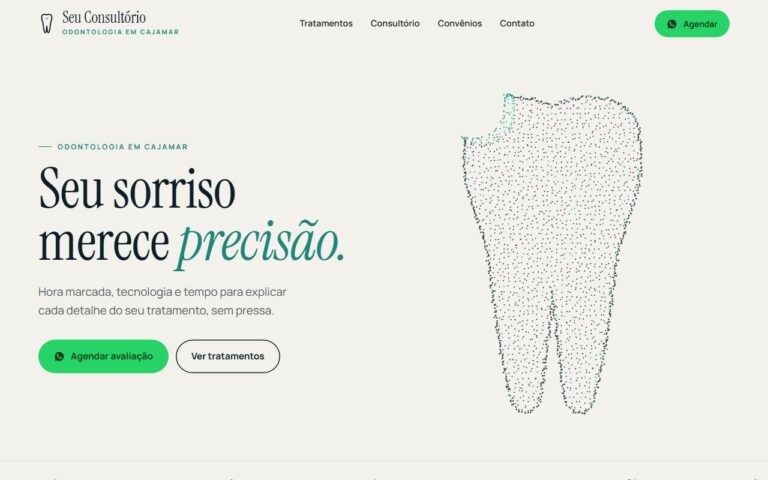 Site de exemplo para dentista
