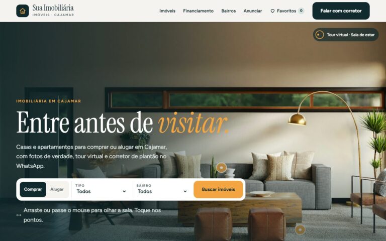 Site de exemplo para imobiliária